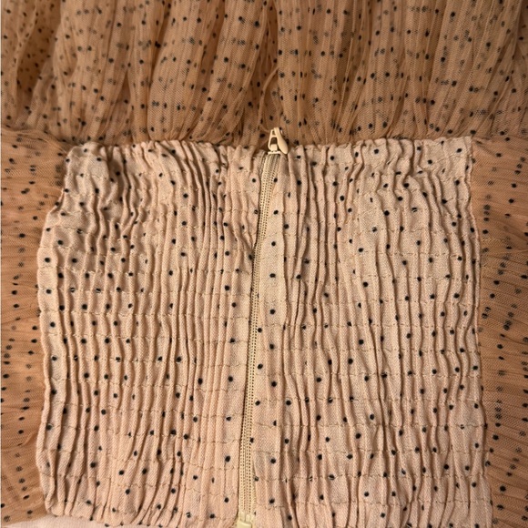 Zara ruffle chiffon polka dot NWT top medium - Picture 5 of 6
